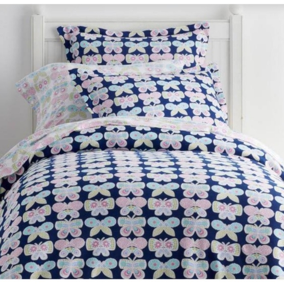 The Company Store Other - Company Kids Butterfly Garden Jersey Duvet Cover Queen plus pillow shams